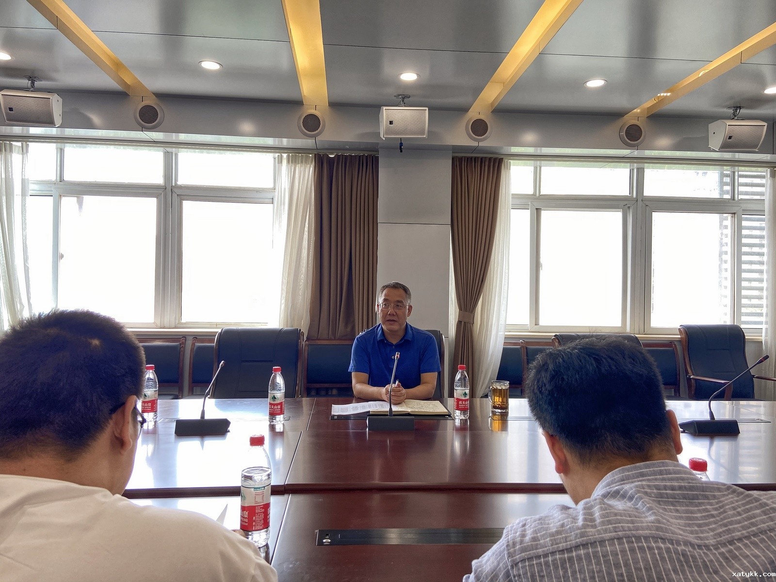 1594542950123410.jpg 3.副校长刘永谦做教学业务培训.jpg